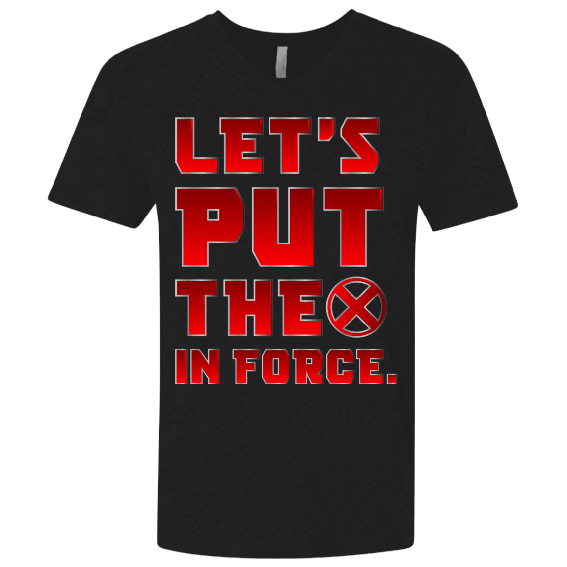 T-Shirts Black / X-Small The X In Force Men's Premium V-Neck