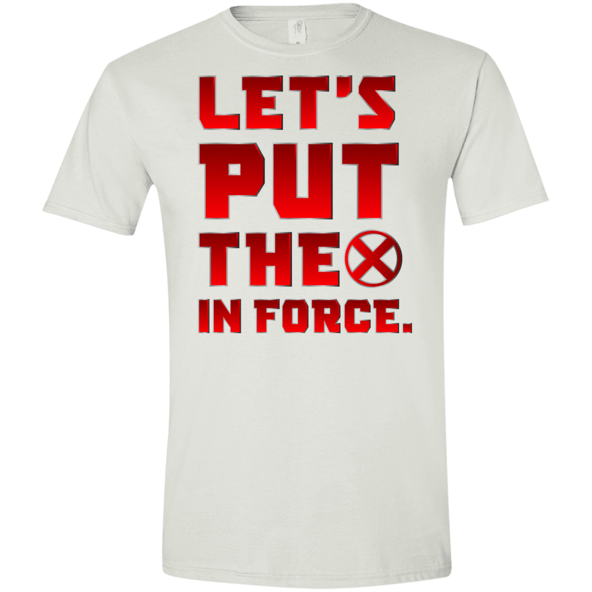 T-Shirts White / X-Small The X In Force Men's Semi-Fitted Softstyle