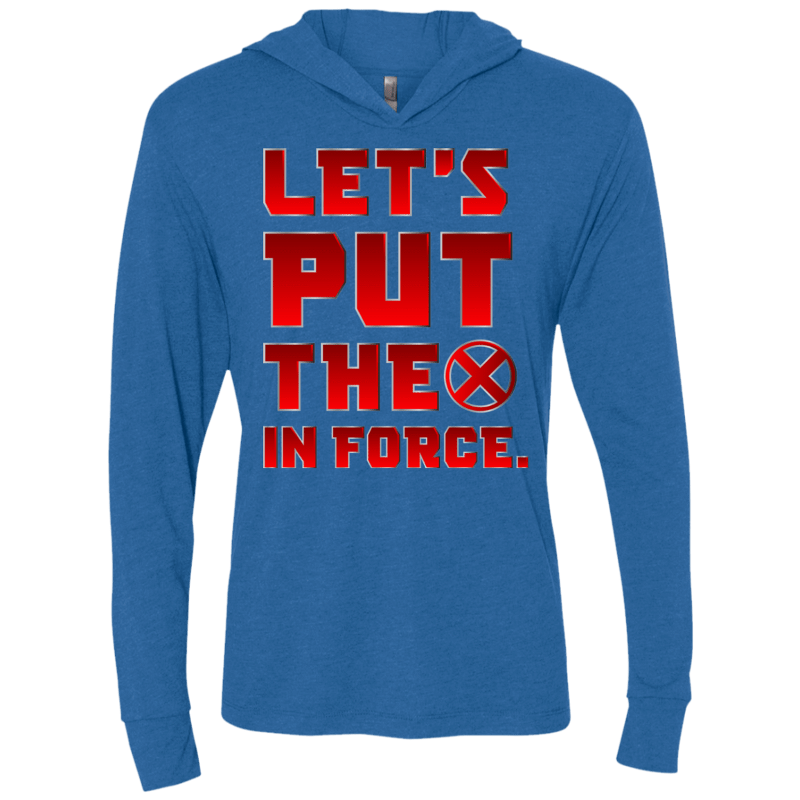 T-Shirts Vintage Royal / X-Small The X In Force Triblend Long Sleeve Hoodie Tee