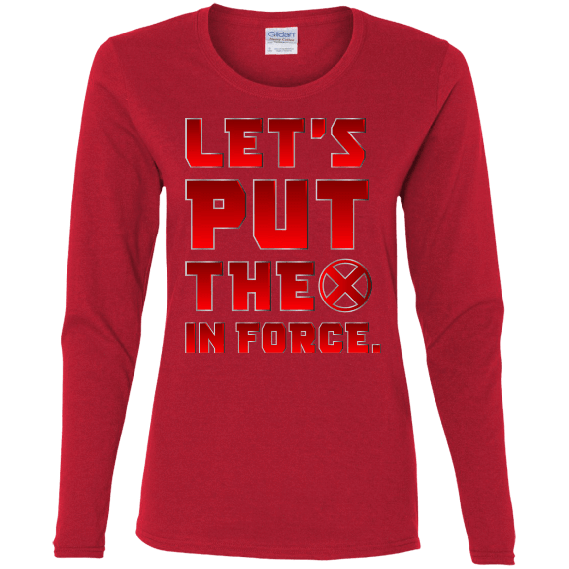 T-Shirts Red / S The X In Force Women's Long Sleeve T-Shirt