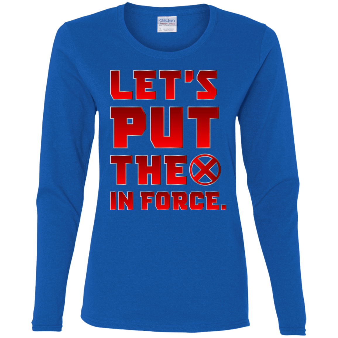 T-Shirts Royal / S The X In Force Women's Long Sleeve T-Shirt