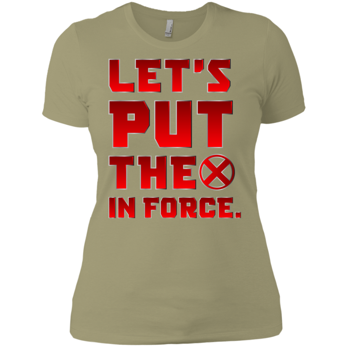 T-Shirts Light Olive / X-Small The X In Force Women's Premium T-Shirt