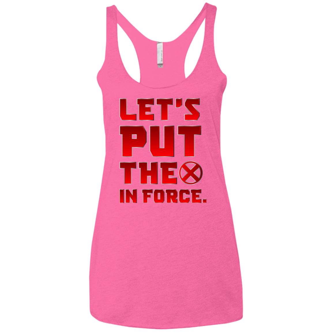 T-Shirts Vintage Pink / X-Small The X In Force Women's Triblend Racerback Tank