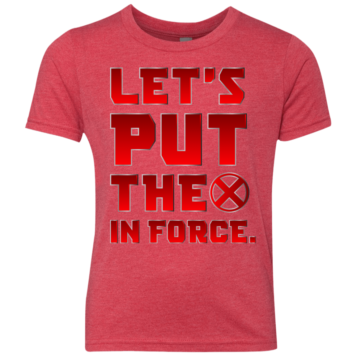 T-Shirts Vintage Red / YXS The X In Force Youth Triblend T-Shirt