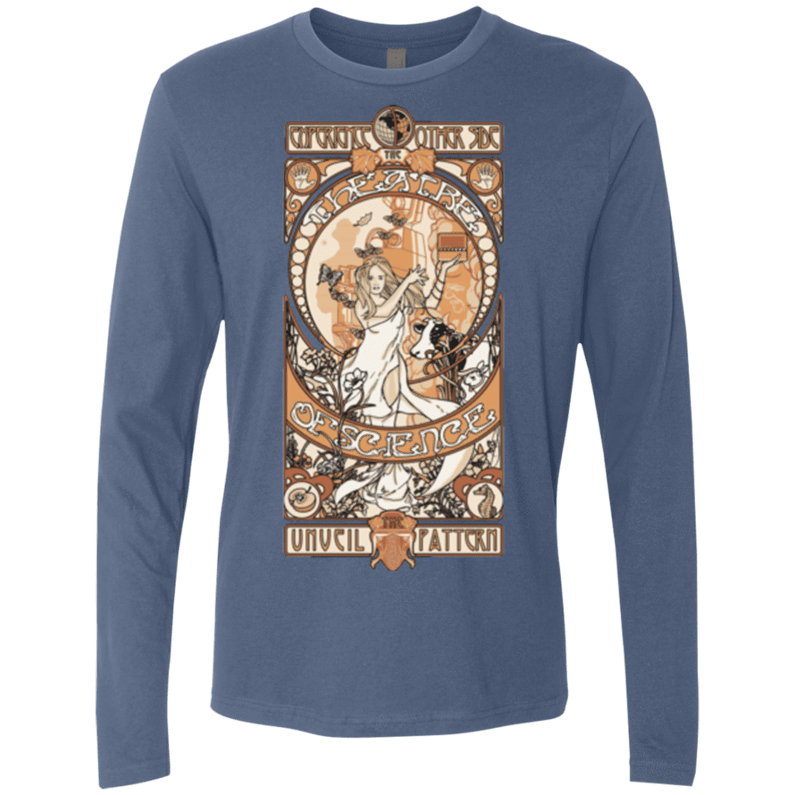 T-Shirts Indigo / Small Theatre of science Men's Premium Long Sleeve