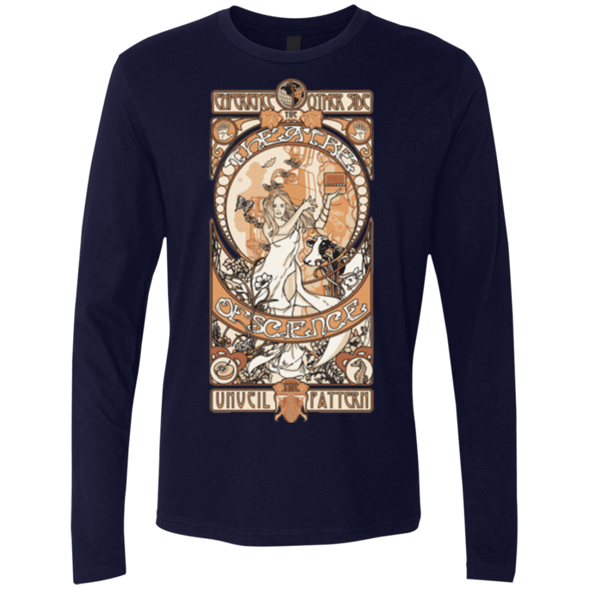 T-Shirts Midnight Navy / Small Theatre of science Men's Premium Long Sleeve