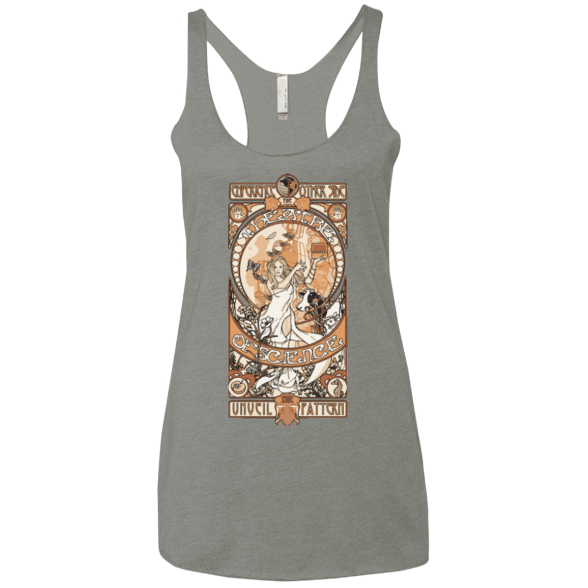 T-Shirts Venetian Grey / X-Small Theatre of science Women's Triblend Racerback Tank