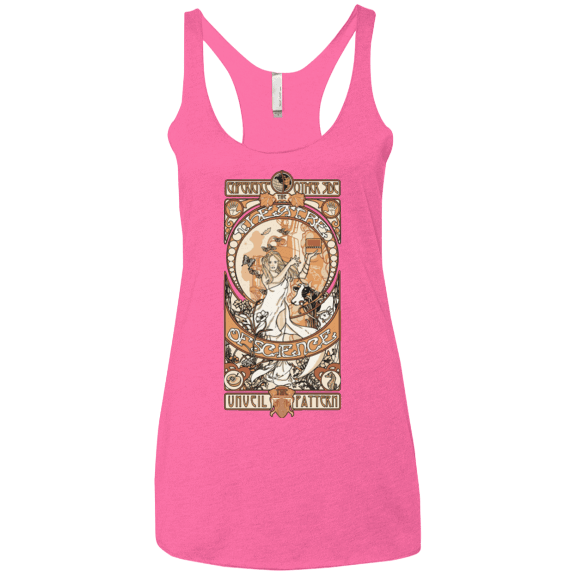 T-Shirts Vintage Pink / X-Small Theatre of science Women's Triblend Racerback Tank