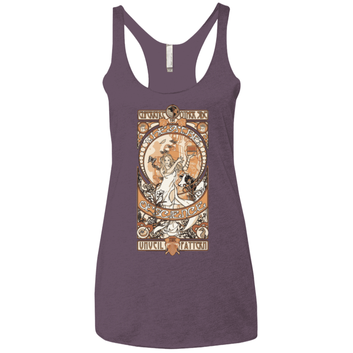 T-Shirts Vintage Purple / X-Small Theatre of science Women's Triblend Racerback Tank