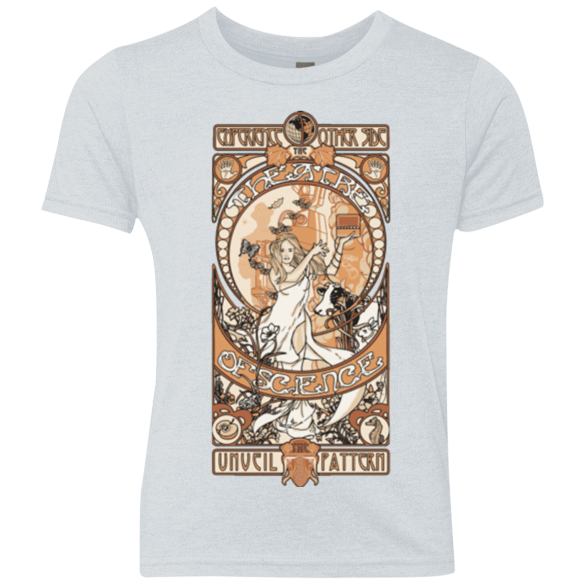 T-Shirts Heather White / YXS Theatre of science Youth Triblend T-Shirt