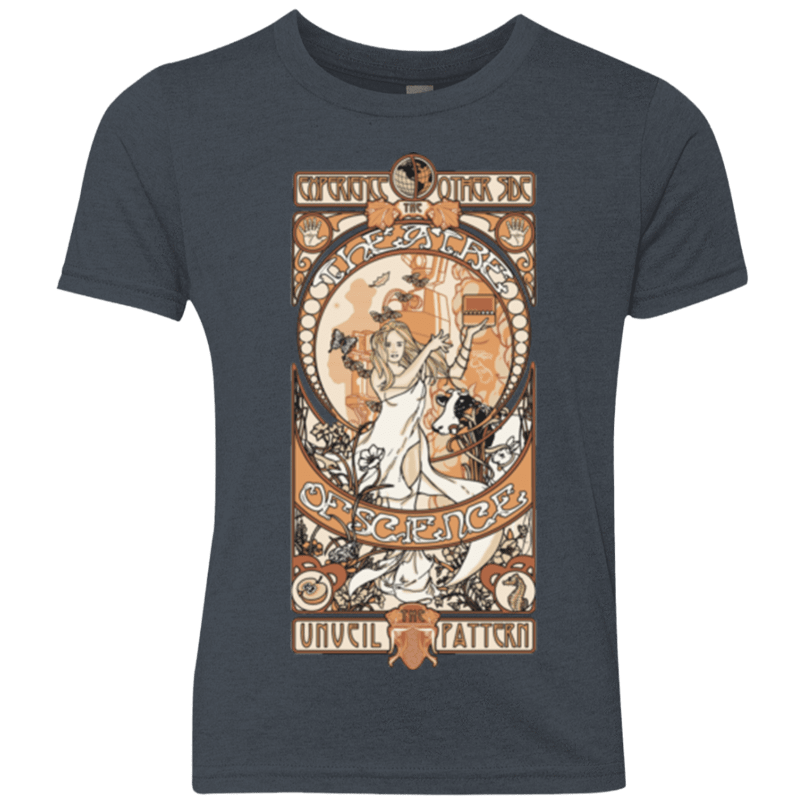 T-Shirts Vintage Navy / YXS Theatre of science Youth Triblend T-Shirt