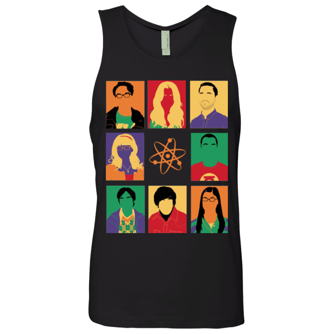 T-Shirts Black / Small Theory pop Men's Premium Tank Top