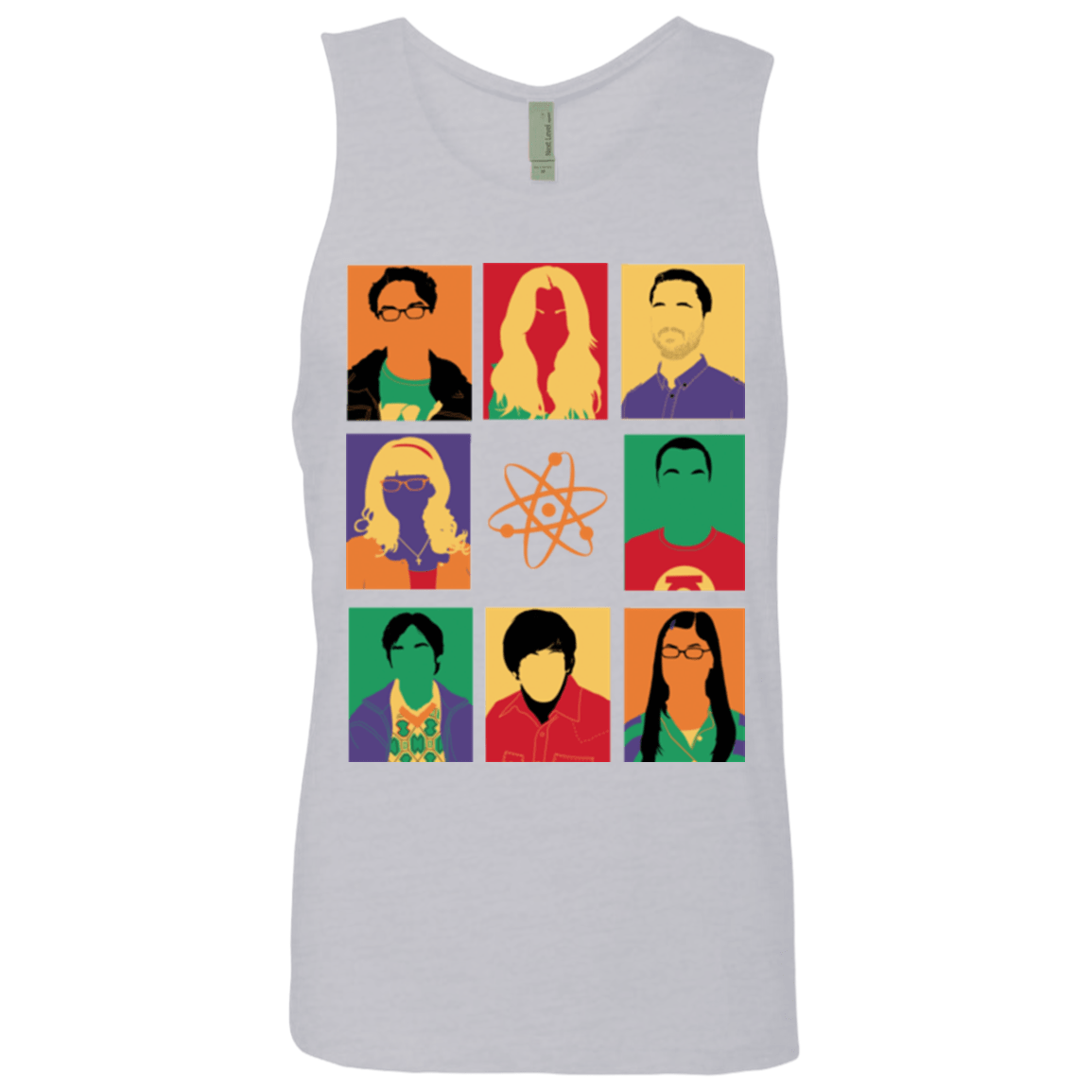 T-Shirts Heather Grey / Small Theory pop Men's Premium Tank Top