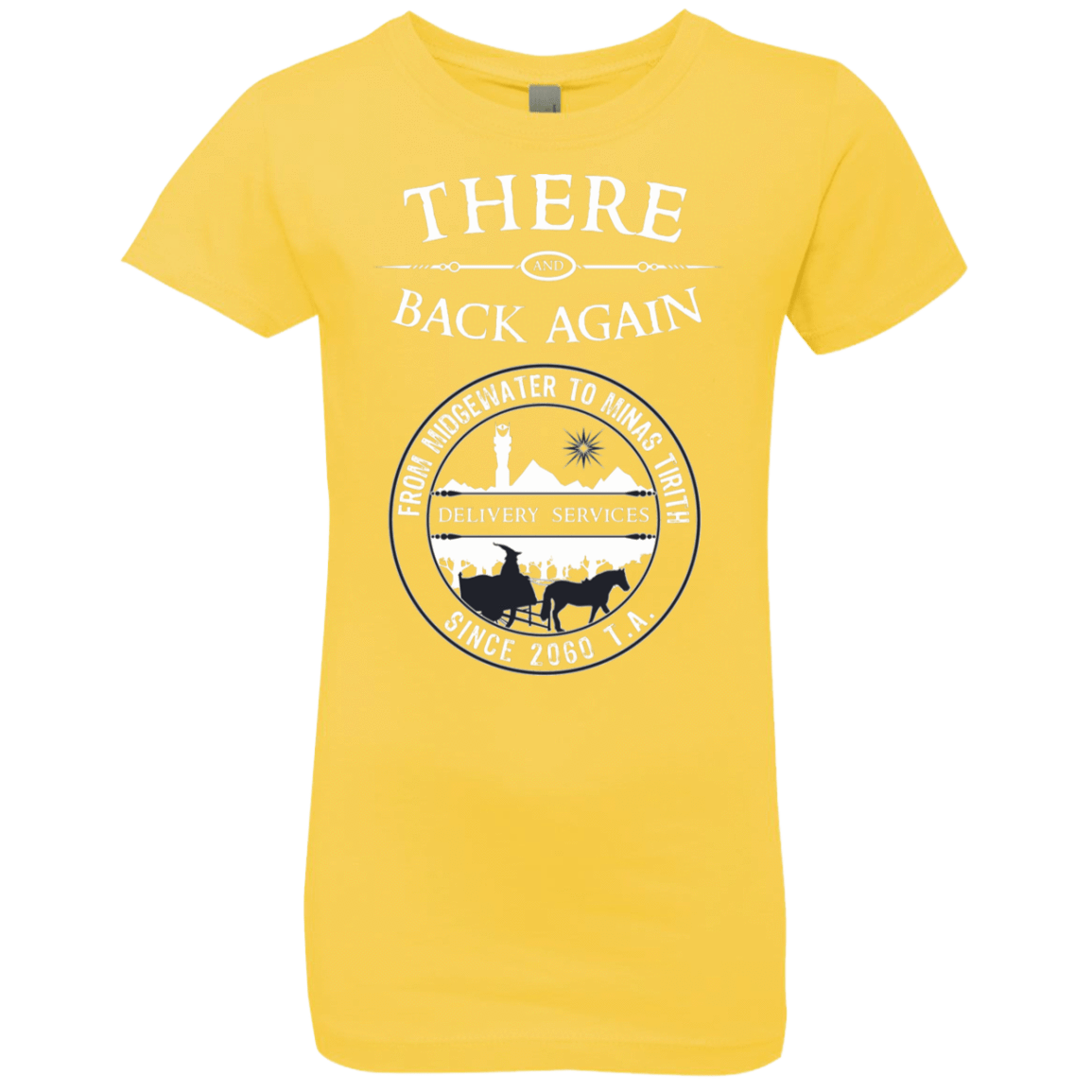 T-Shirts Vibrant Yellow / YXS There and Back Again Girls Premium T-Shirt