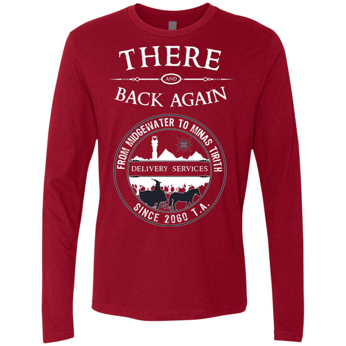 T-Shirts Cardinal / S There and Back Again Men's Premium Long Sleeve