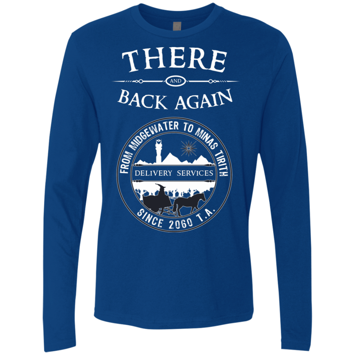 T-Shirts Royal / S There and Back Again Men's Premium Long Sleeve
