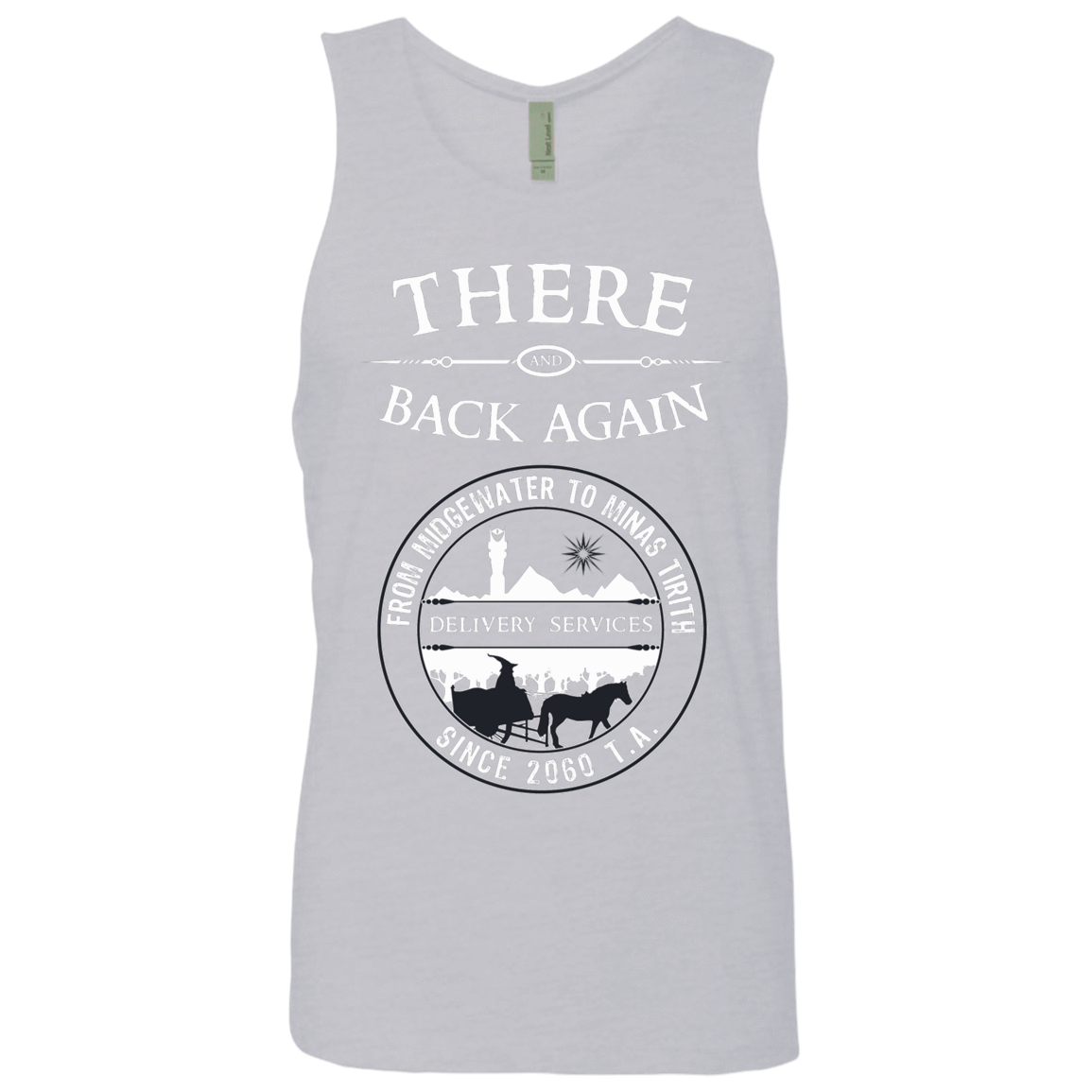 T-Shirts Heather Grey / S There and Back Again Men's Premium Tank Top