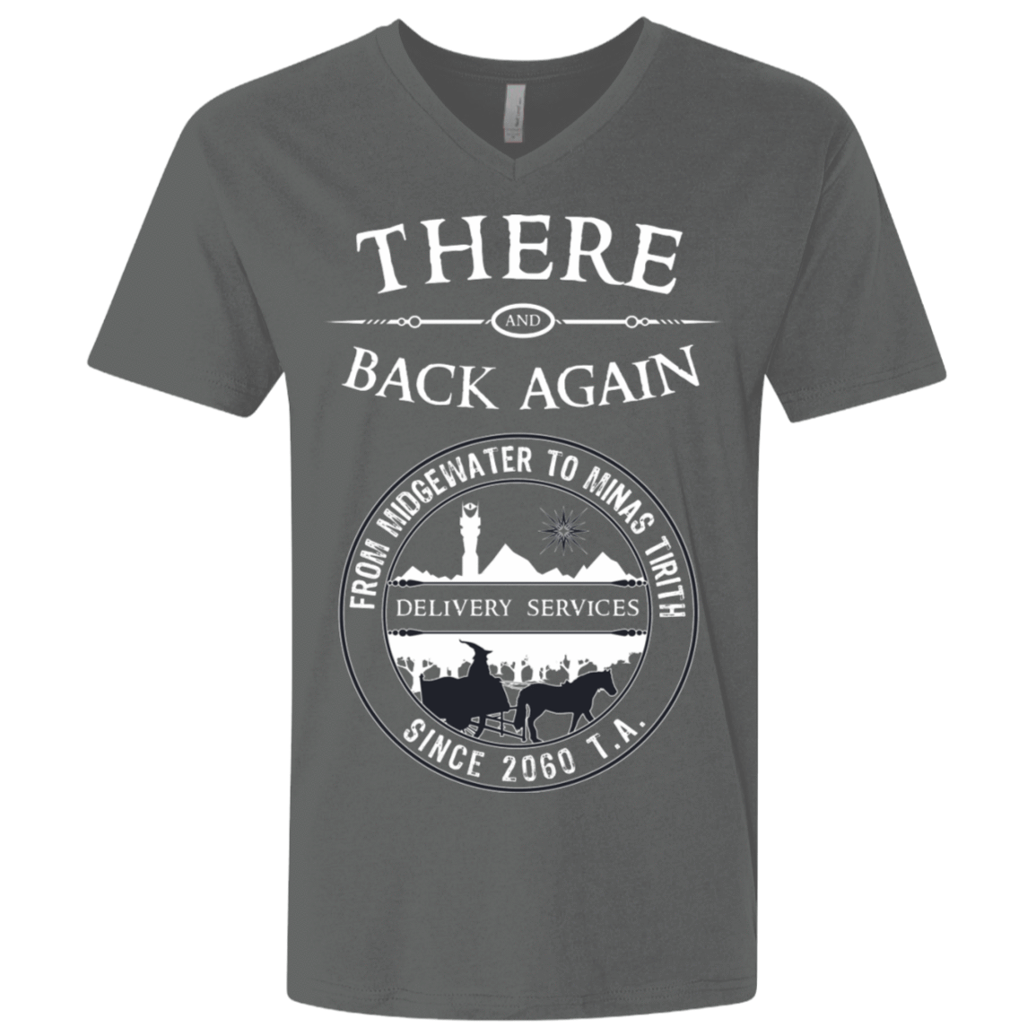 T-Shirts Heavy Metal / X-Small There and Back Again Men's Premium V-Neck