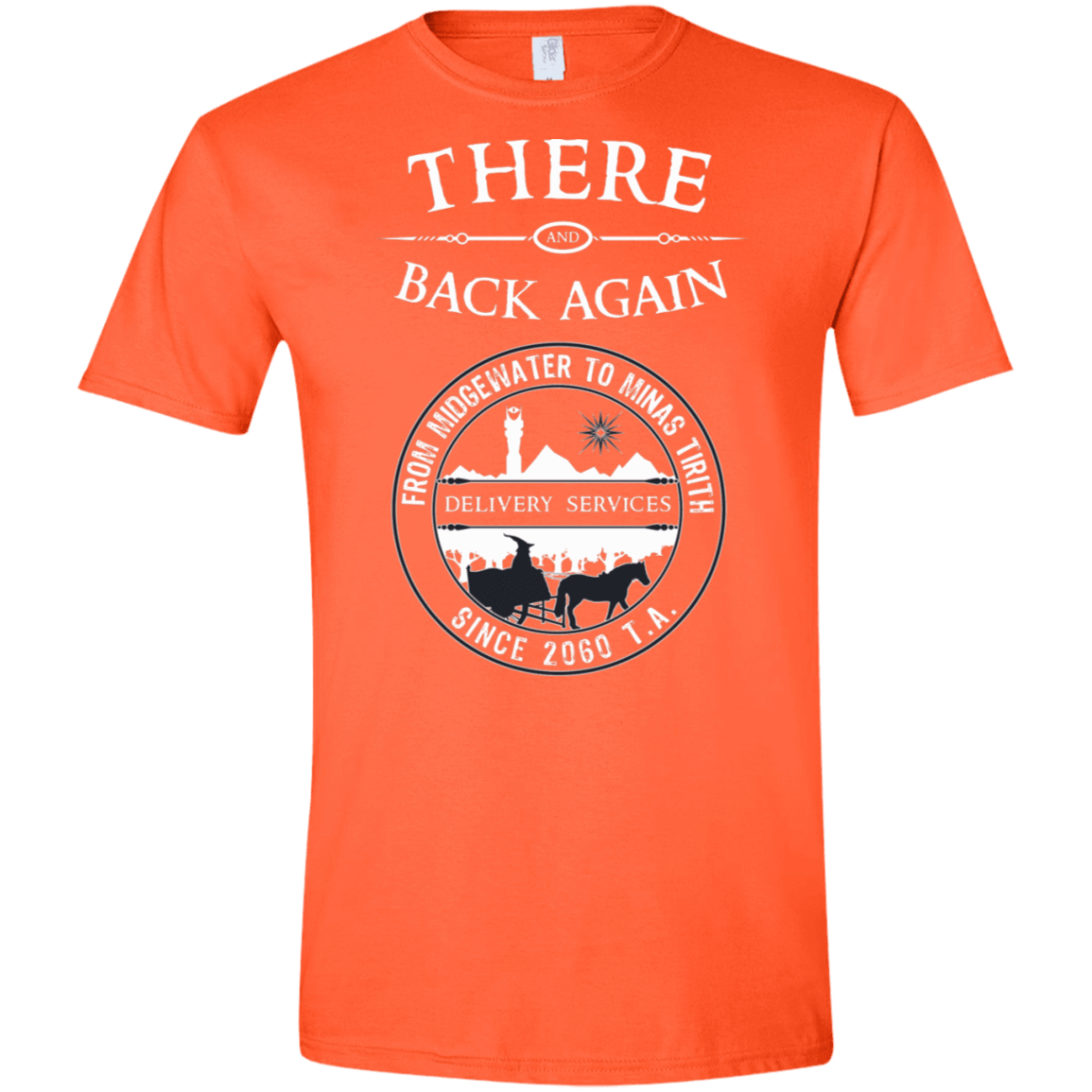 T-Shirts Orange / S There and Back Again Men's Semi-Fitted Softstyle