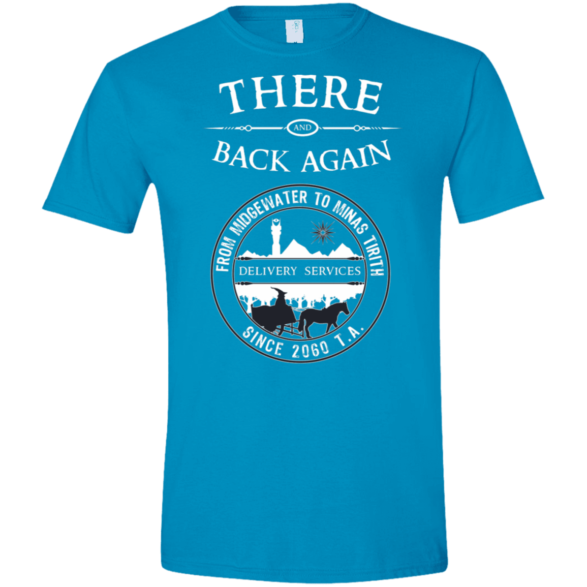 T-Shirts Sapphire / S There and Back Again Men's Semi-Fitted Softstyle