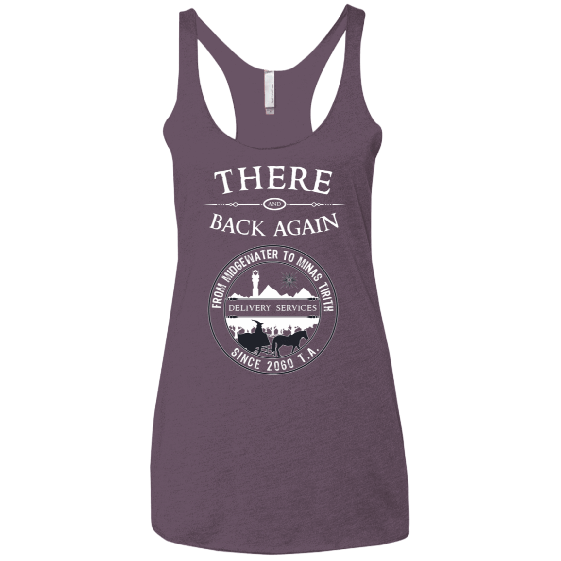 T-Shirts Vintage Purple / X-Small There and Back Again Women's Triblend Racerback Tank