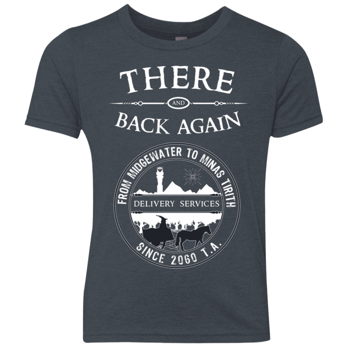 T-Shirts Vintage Navy / YXS There and Back Again Youth Triblend T-Shirt