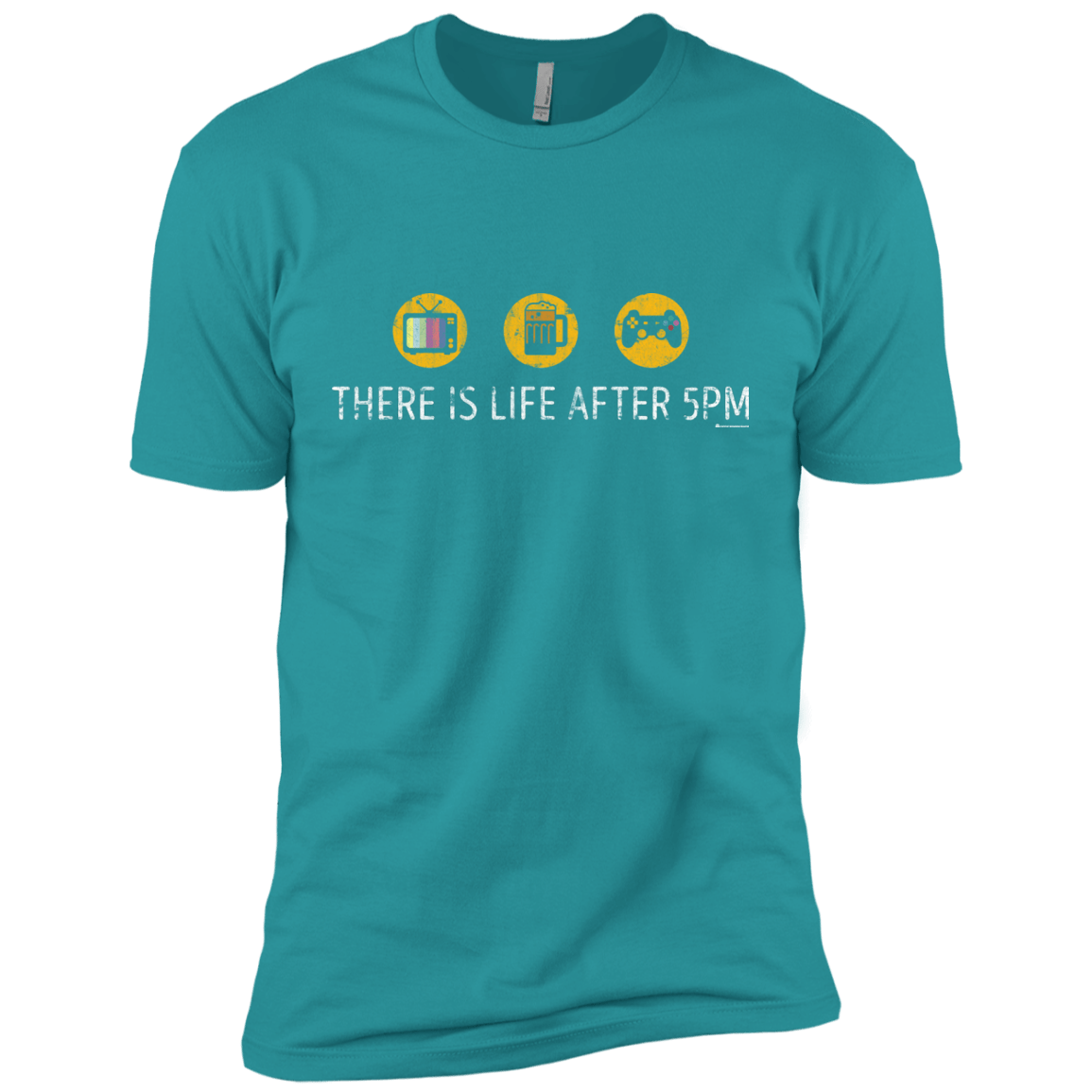 T-Shirts Tahiti Blue / X-Small There Is Life After 5PM Men's Premium T-Shirt