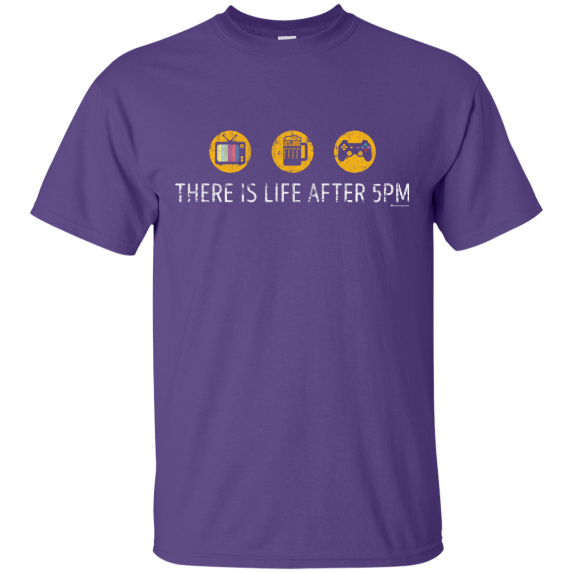 T-Shirts Purple / Small There Is Life After 5PM T-Shirt