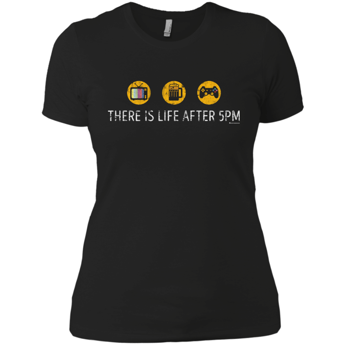 T-Shirts Black / X-Small There Is Life After 5PM Women's Premium T-Shirt