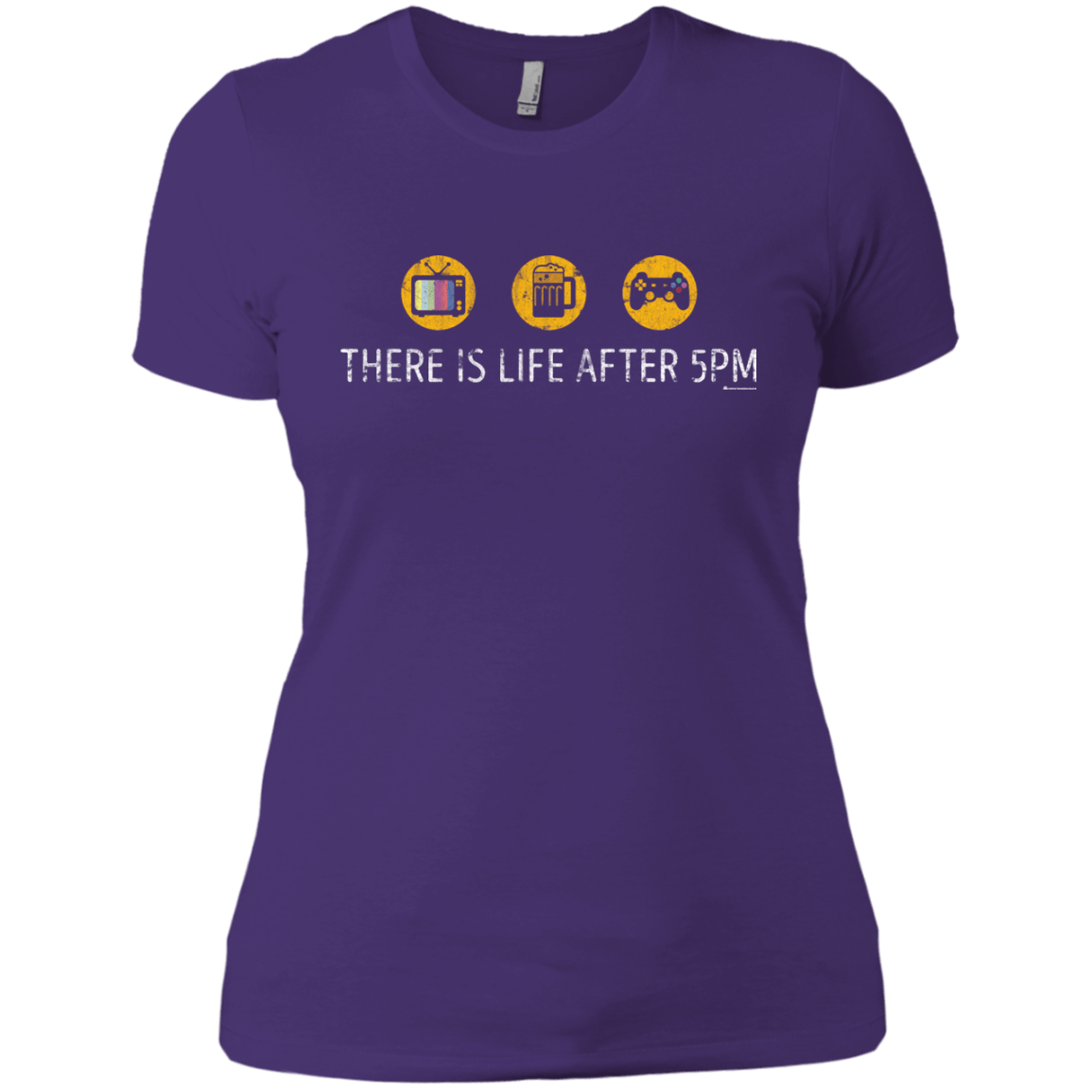 T-Shirts Purple Rush/ / X-Small There Is Life After 5PM Women's Premium T-Shirt