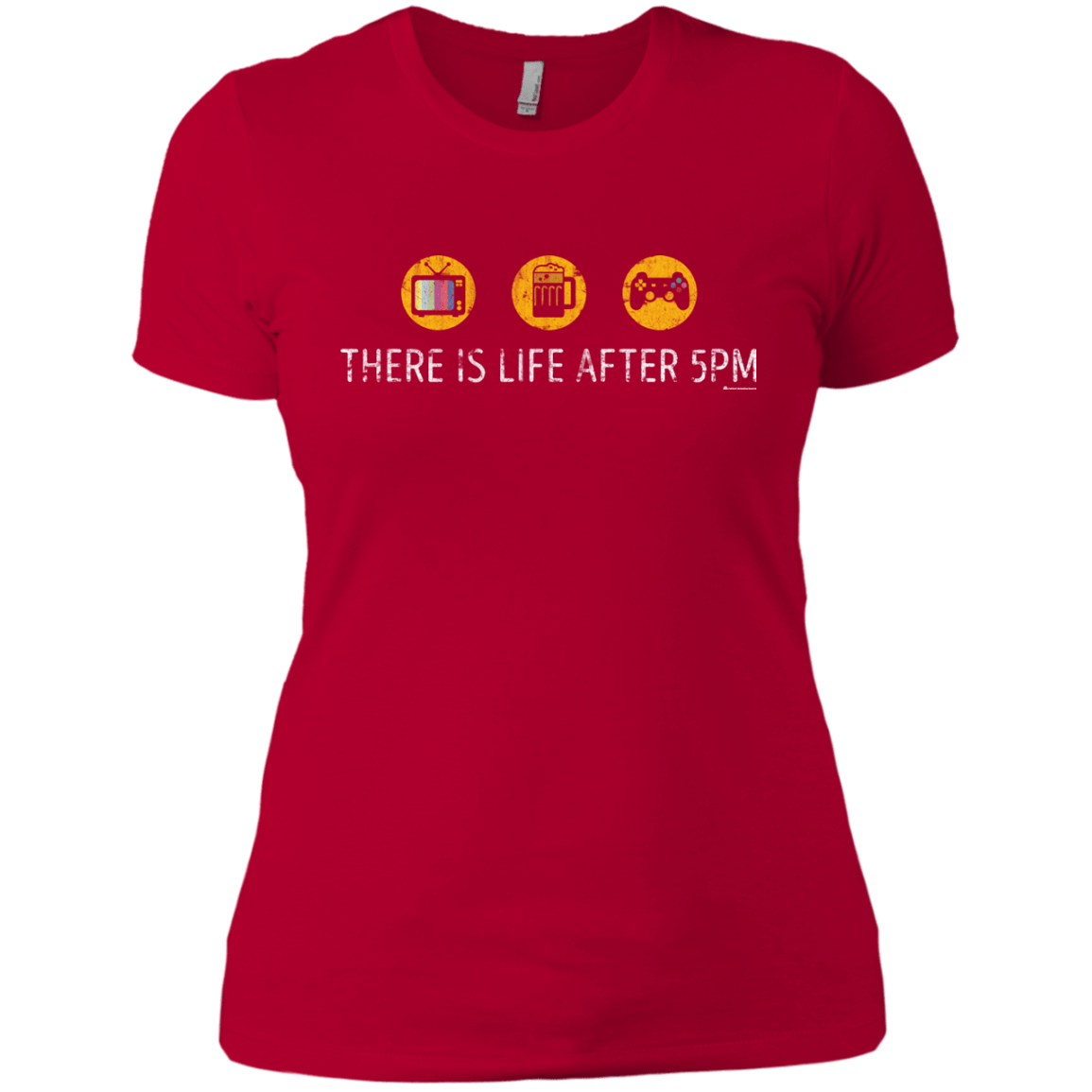 T-Shirts Red / X-Small There Is Life After 5PM Women's Premium T-Shirt