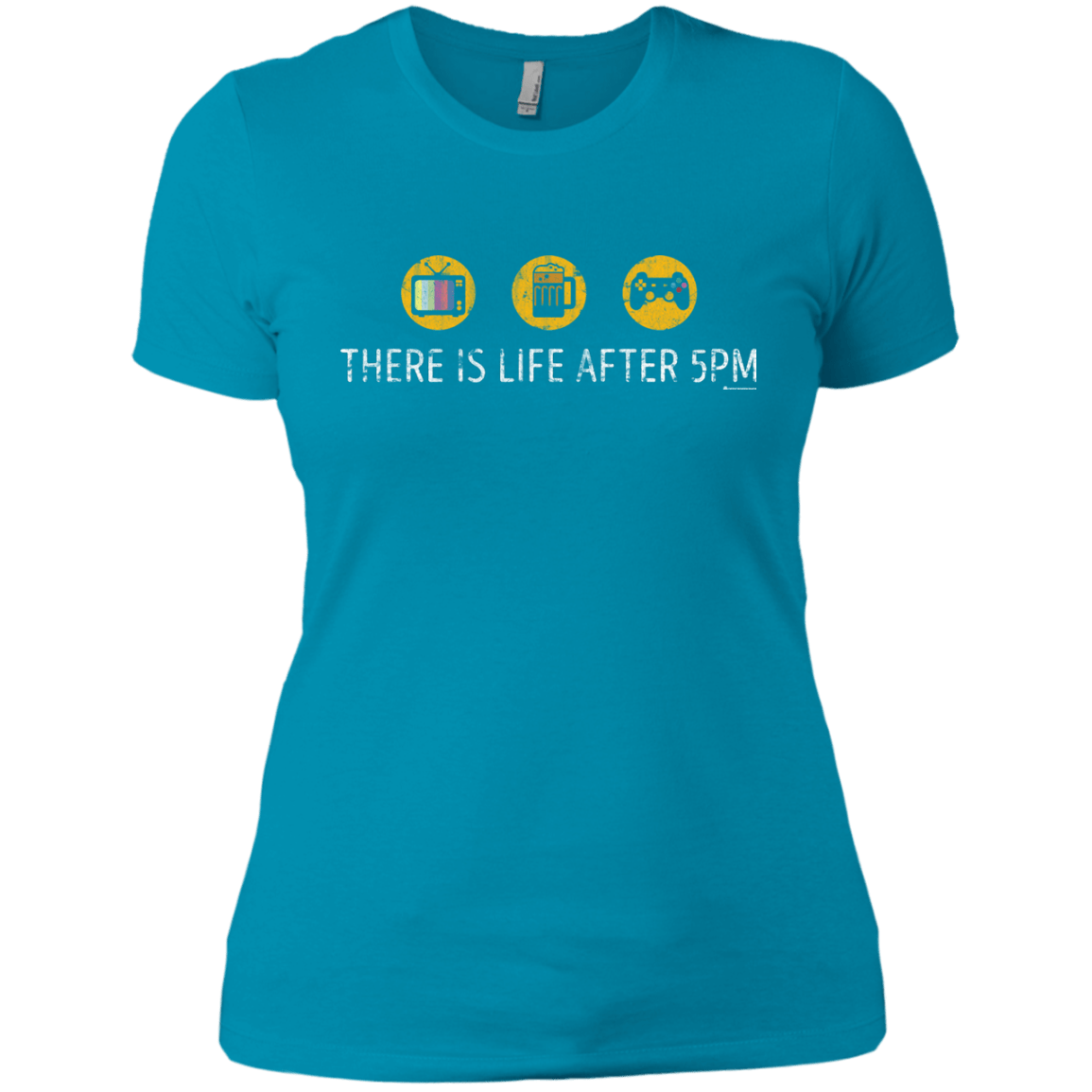 T-Shirts Turquoise / X-Small There Is Life After 5PM Women's Premium T-Shirt