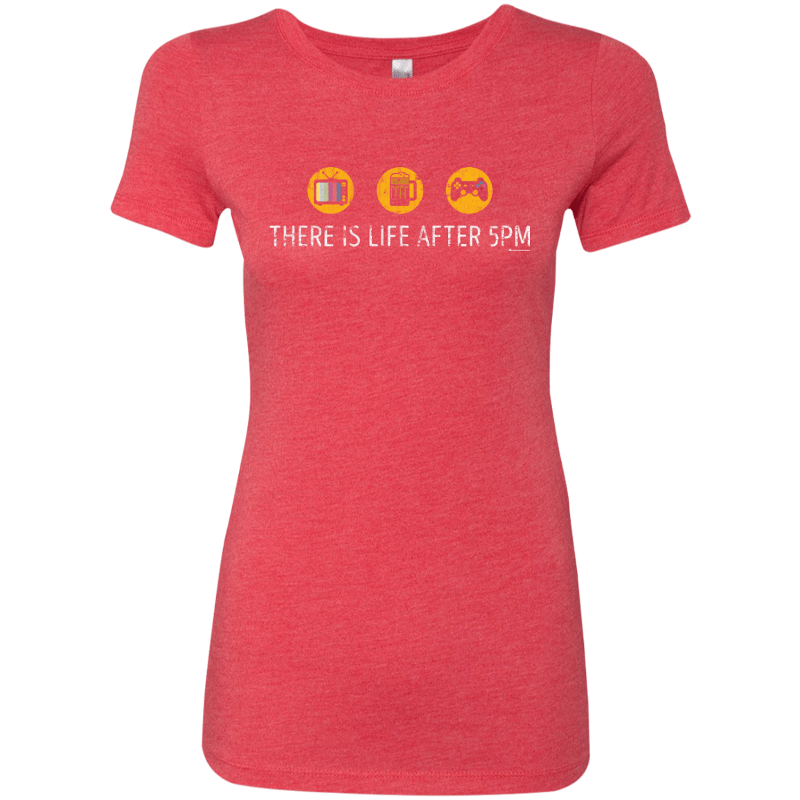 T-Shirts Vintage Red / Small There Is Life After 5PM Women's Triblend T-Shirt