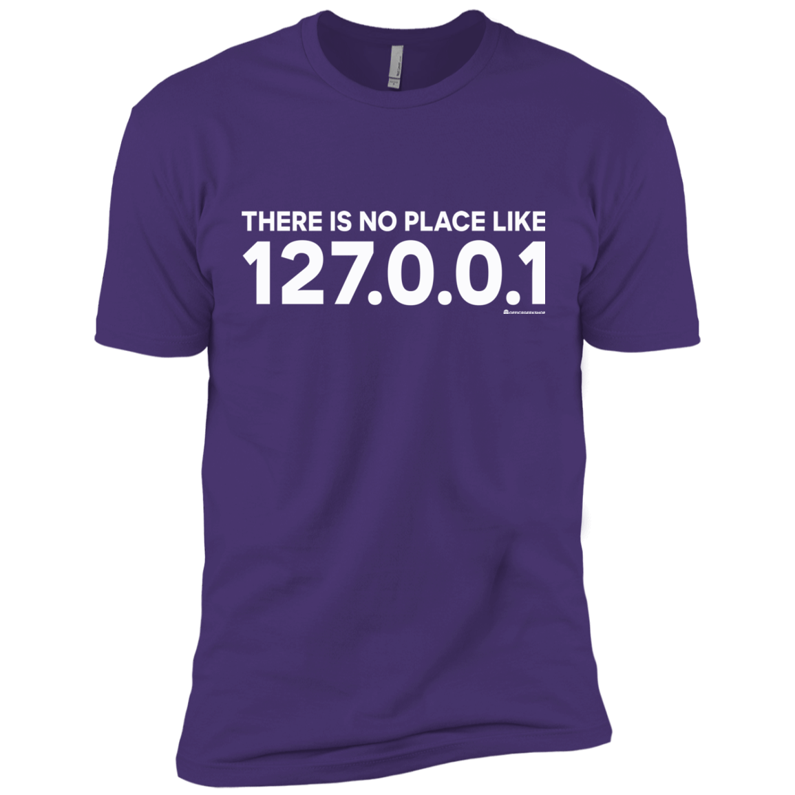 T-Shirts Purple Rush/ / X-Small There Is No Place Like 127.0.0.1 Men's Premium T-Shirt