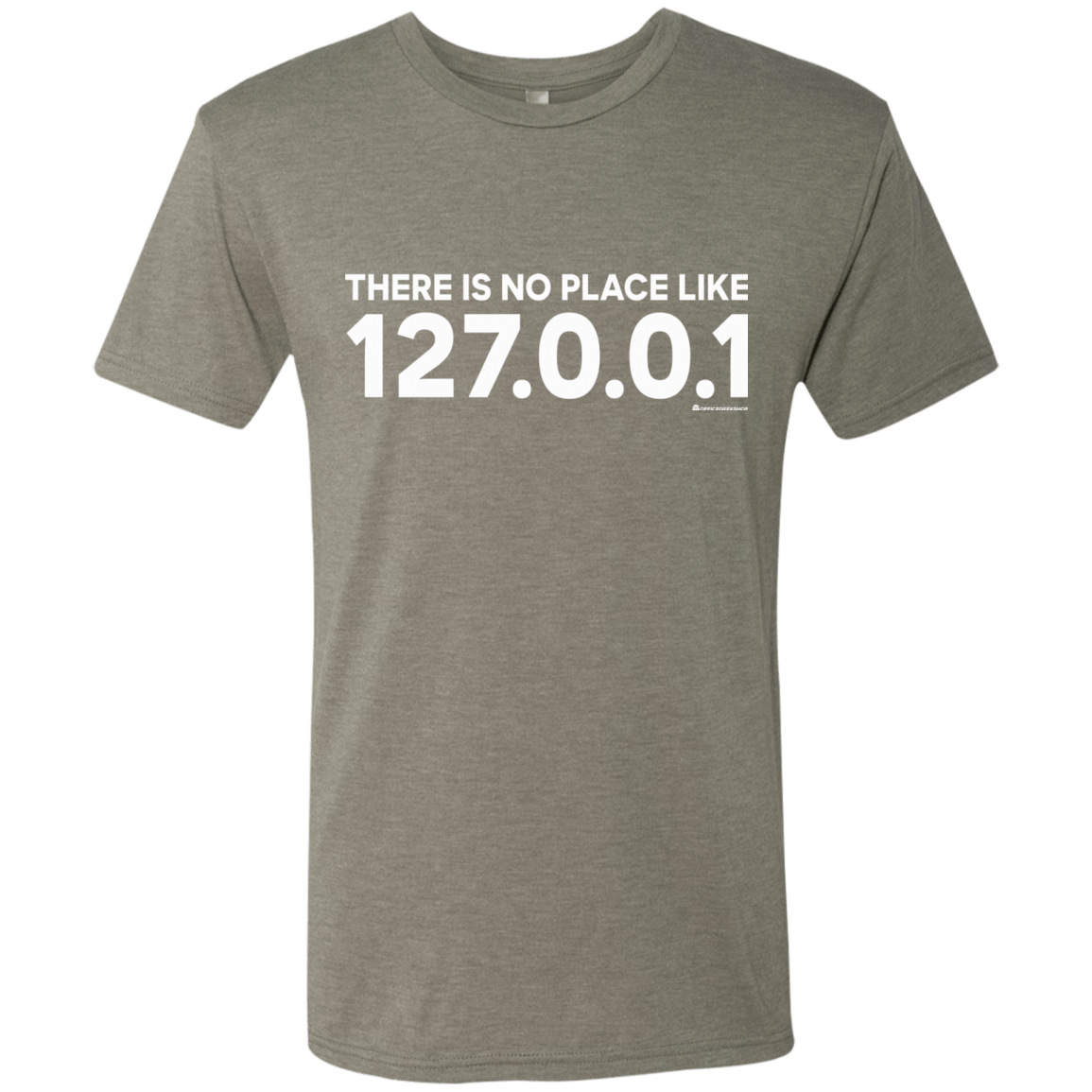 T-Shirts Venetian Grey / Small There Is No Place Like 127.0.0.1 Men's Triblend T-Shirt