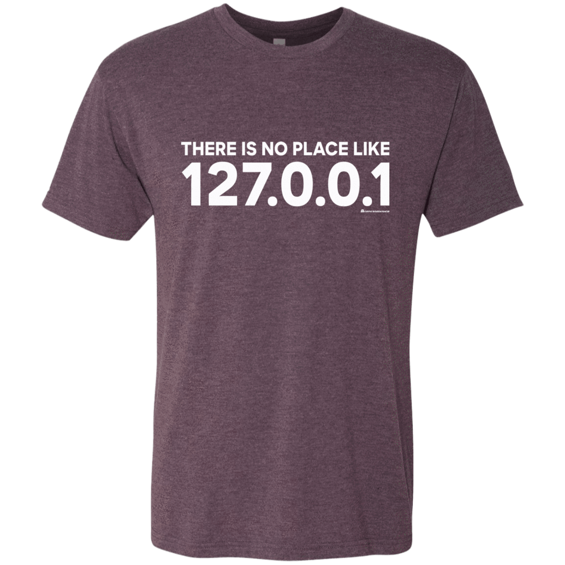 T-Shirts Vintage Purple / Small There Is No Place Like 127.0.0.1 Men's Triblend T-Shirt