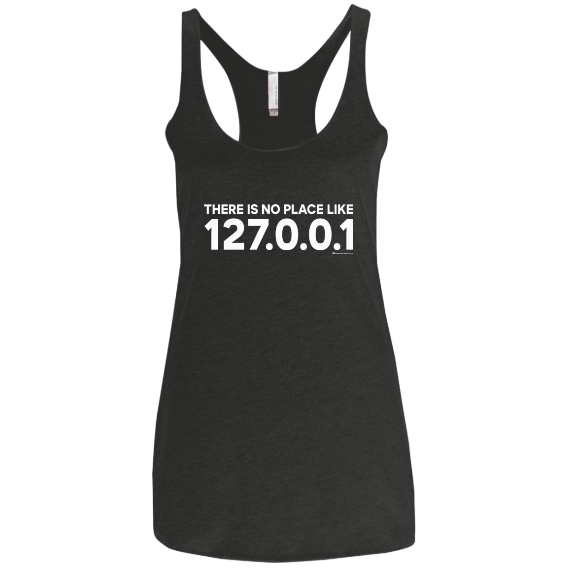 T-Shirts Vintage Black / X-Small There Is No Place Like 127.0.0.1 Women's Triblend Racerback Tank