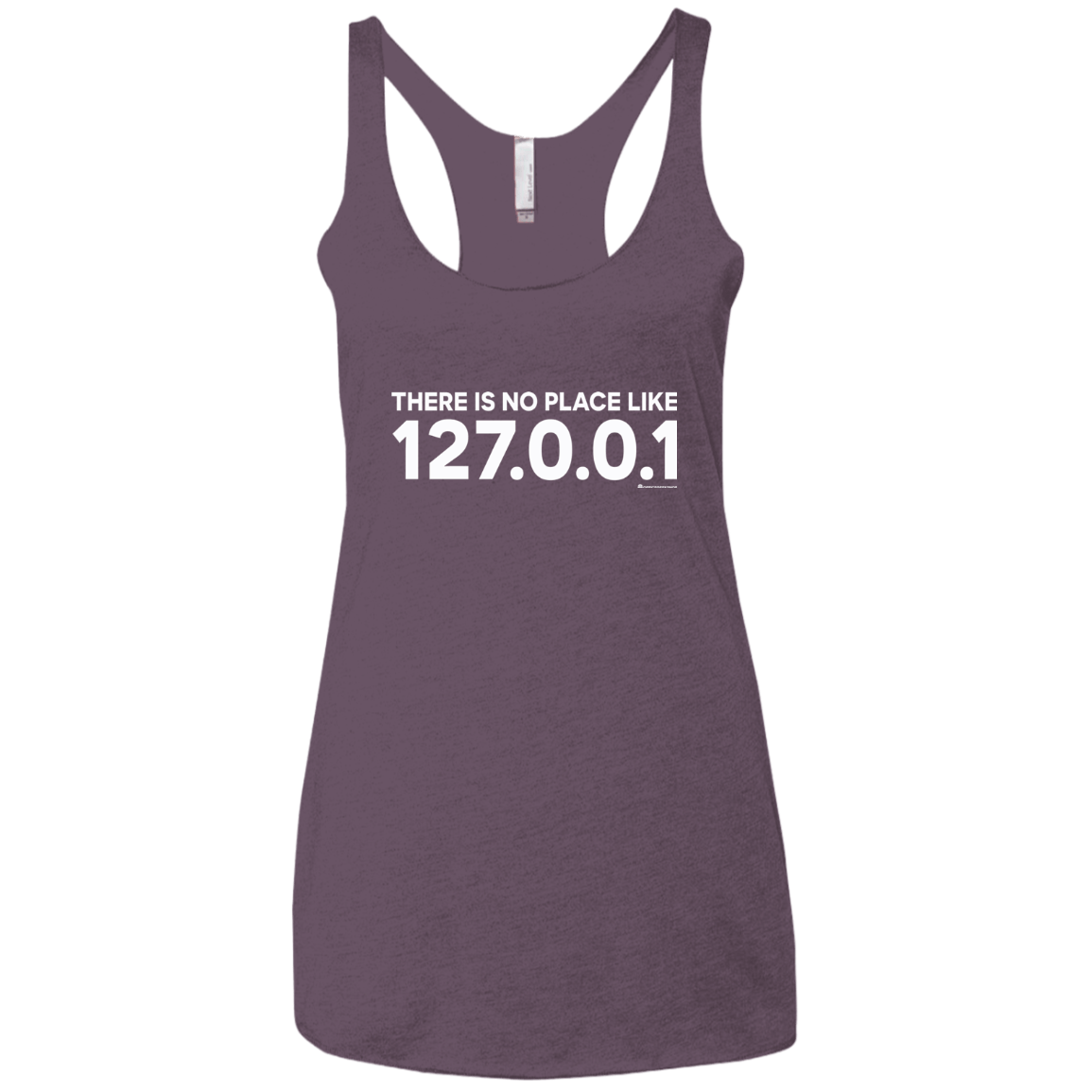 T-Shirts Vintage Purple / X-Small There Is No Place Like 127.0.0.1 Women's Triblend Racerback Tank