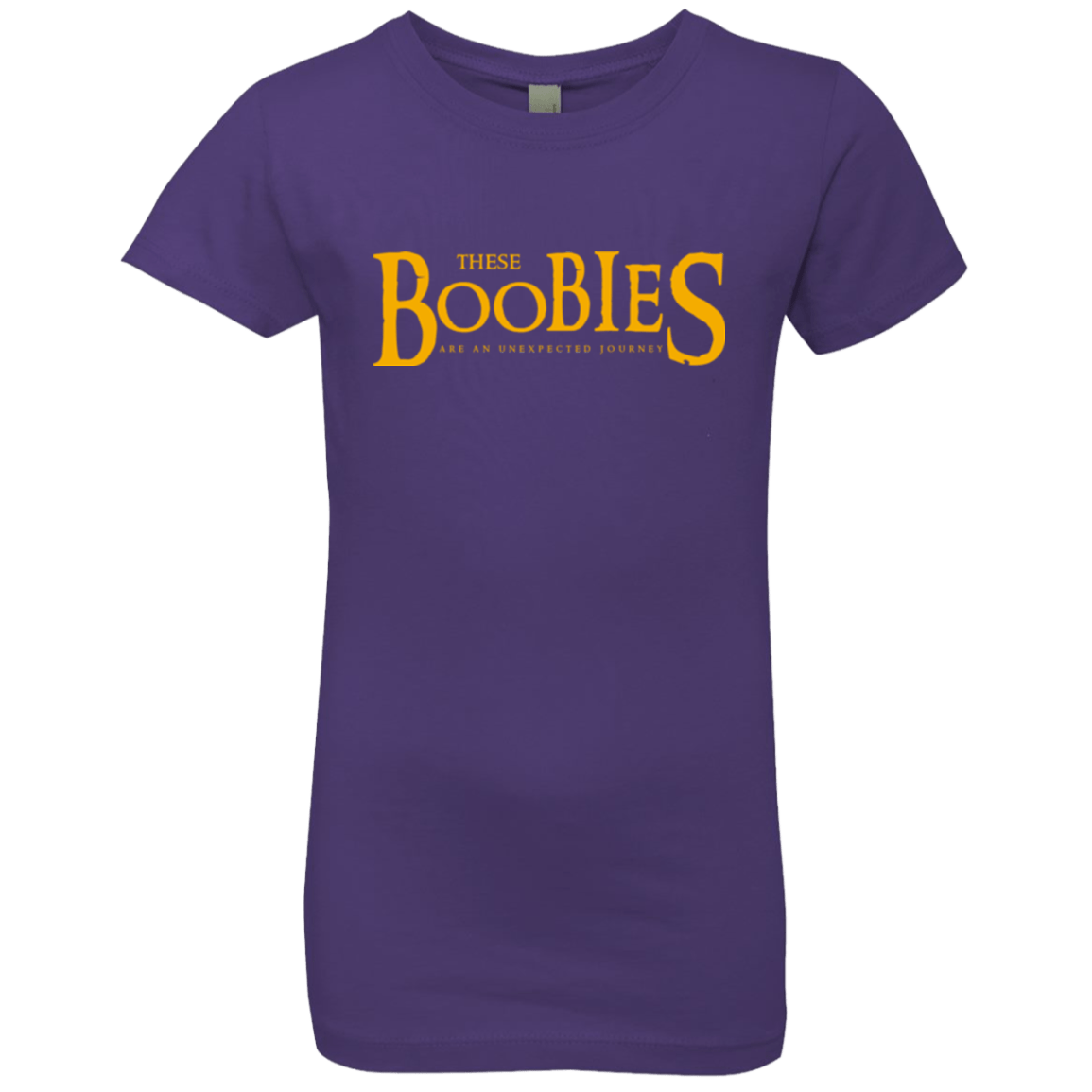 T-Shirts Purple Rush / YXS These boobies Girls Premium T-Shirt