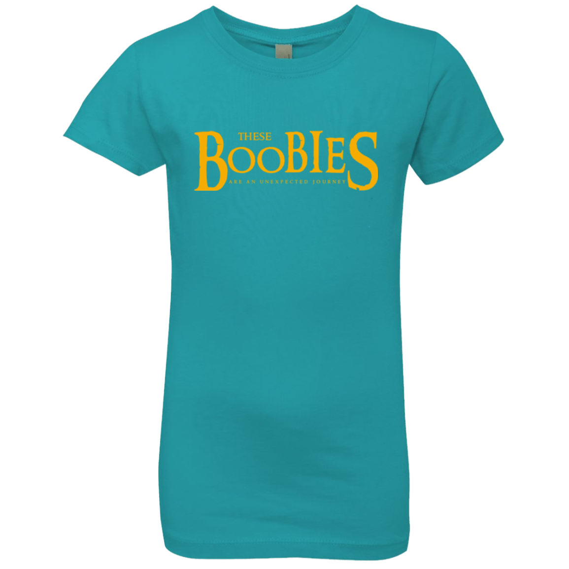 T-Shirts Tahiti Blue / YXS These boobies Girls Premium T-Shirt