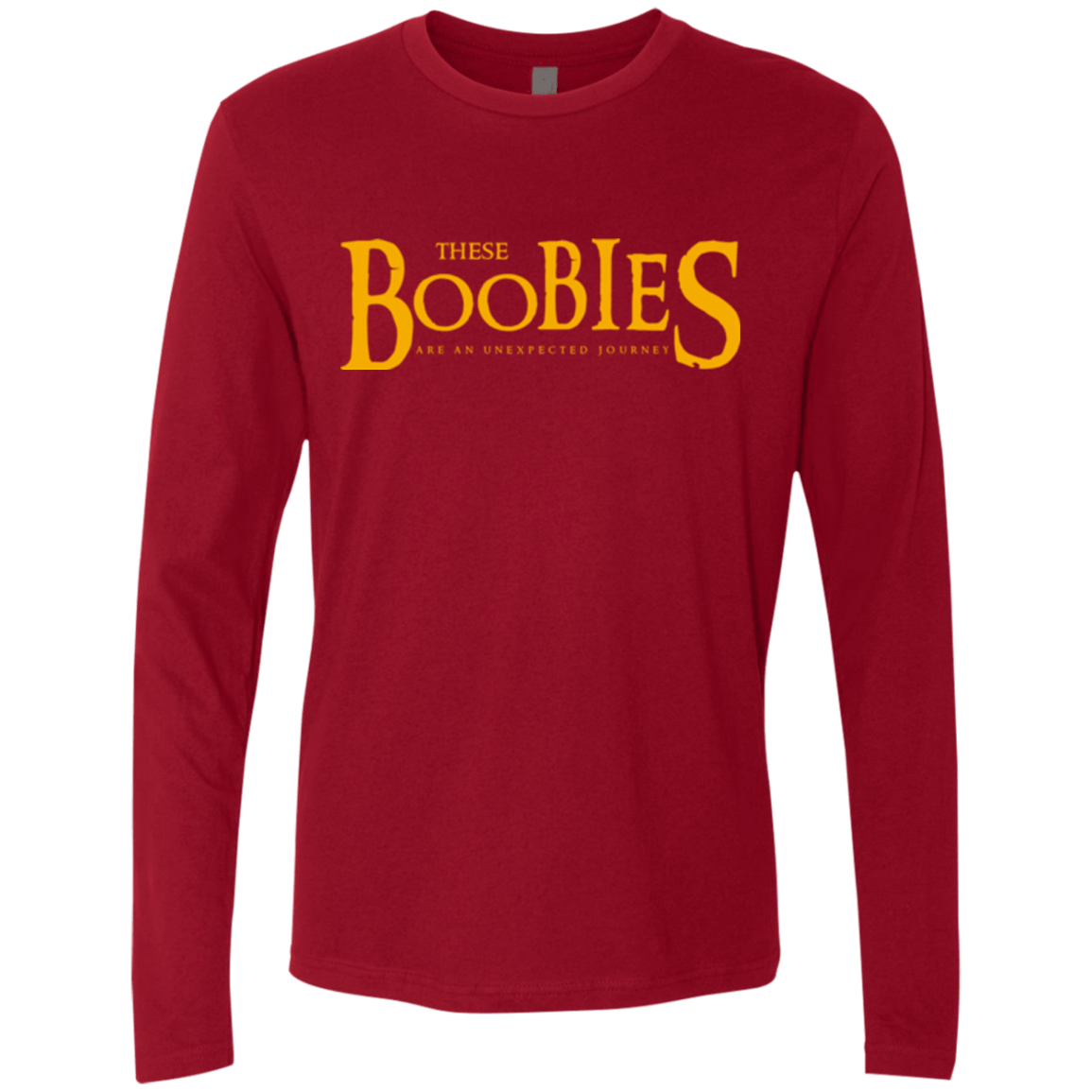 T-Shirts Cardinal / Small These boobies Men's Premium Long Sleeve