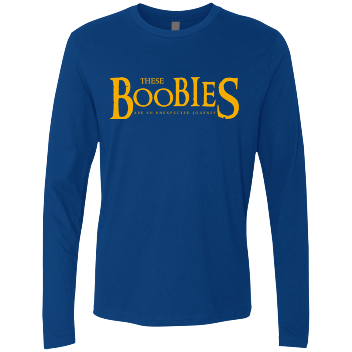 T-Shirts Royal / Small These boobies Men's Premium Long Sleeve