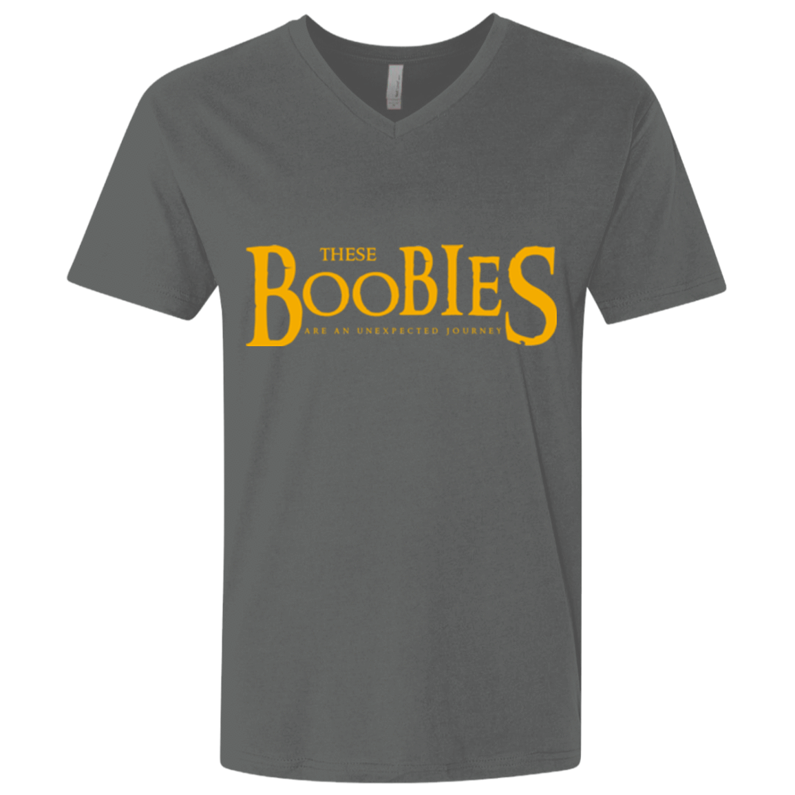 T-Shirts Heavy Metal / X-Small These boobies Men's Premium V-Neck