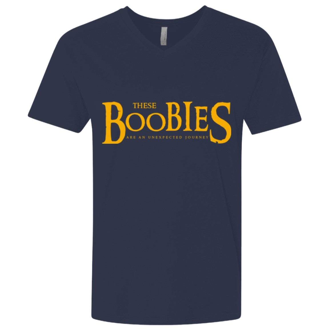 T-Shirts Midnight Navy / X-Small These boobies Men's Premium V-Neck