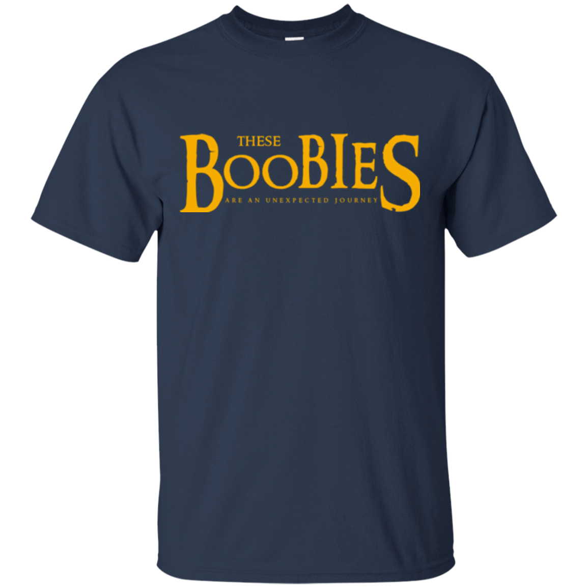 T-Shirts Navy / Small These boobies T-Shirt