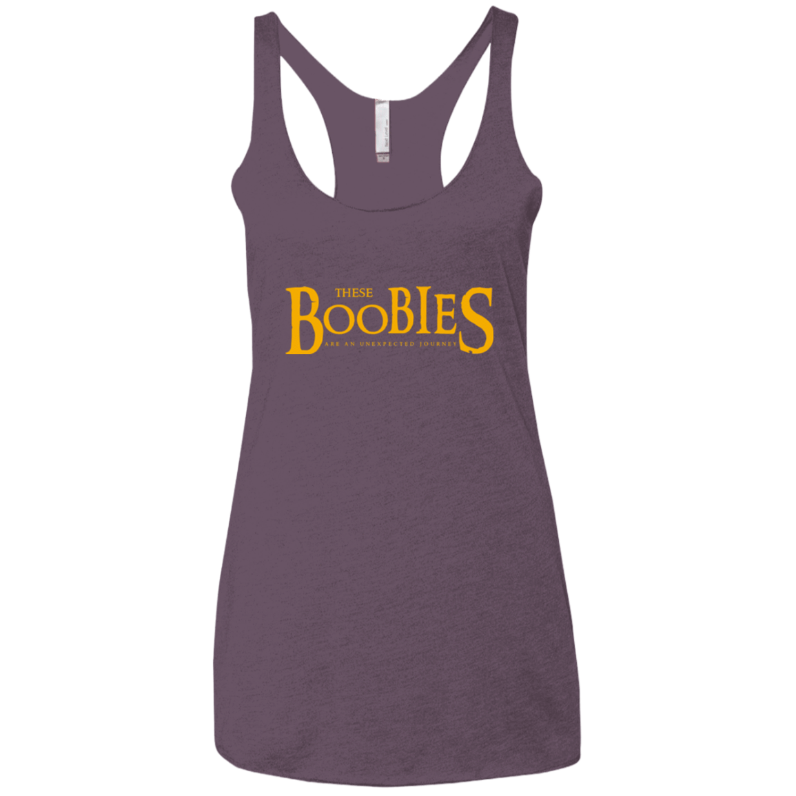 T-Shirts Vintage Purple / X-Small These boobies Women's Triblend Racerback Tank