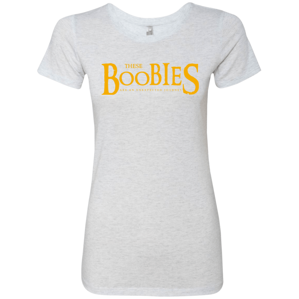 T-Shirts Heather White / Small These boobies Women's Triblend T-Shirt