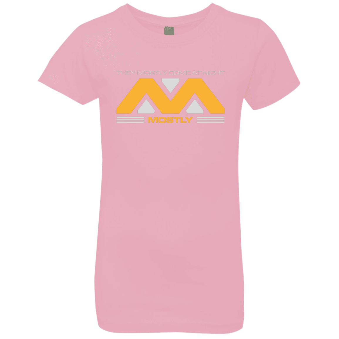 T-Shirts Light Pink / YXS They Mostly Come At Night Mostly Girls Premium T-Shirt