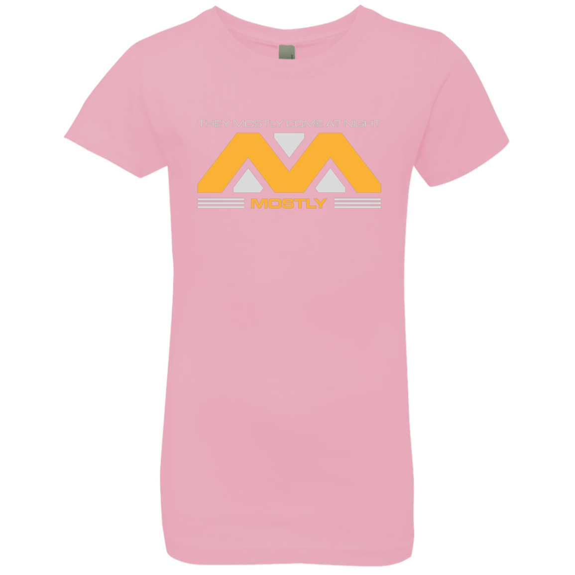 T-Shirts Light Pink / YXS They Mostly Come At Night Mostly Girls Premium T-Shirt