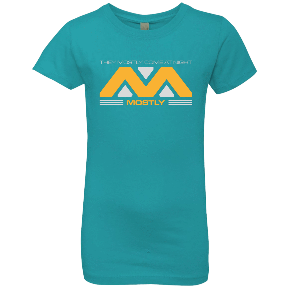 T-Shirts Tahiti Blue / YXS They Mostly Come At Night Mostly Girls Premium T-Shirt